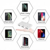 İpad İphone To Tf,Sd Hafıza Kart Usb 3 Kamera Adaptörü Flash Bellek Okuyucu İphone 7,8,X,11,12,13 - 7