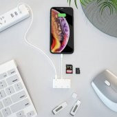 İpad İphone To Tf,Sd Hafıza Kart Usb 3 Kamera Adaptörü Flash Bellek Okuyucu İphone 7,8,X,11,12,13 - 8