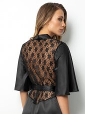 Sırtı Dantelli Saten Sabahlık thumbnail 8