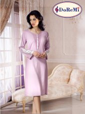 Uzun Kollu Penye Gecelik thumbnail 1