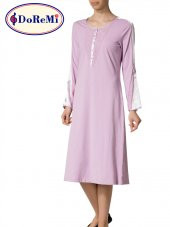 Uzun Kollu Penye Gecelik thumbnail 2