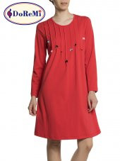 Uzun Kollu Penye Gecelik thumbnail 3