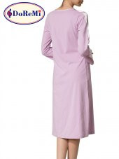 Uzun Kollu Penye Gecelik thumbnail 3