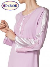 Uzun Kollu Penye Gecelik thumbnail 4