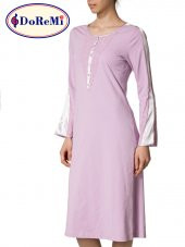 Uzun Kollu Penye Gecelik thumbnail 6