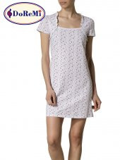 Kısa Kollu Desenli Gecelik thumbnail 2