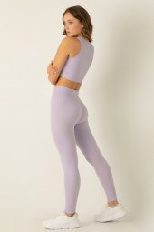 Seamless Fitilli Toparlayıcı Kadın Spor Tayt thumbnail 4