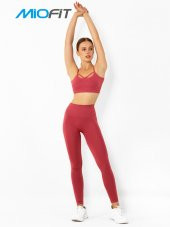 Yoga & Pilates Yüksek Bel Toparlayıcı Seamless Spor Tayt - 12