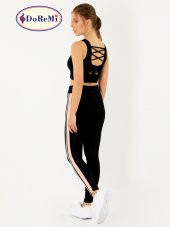 Active Sportive Çift Çizgili Tayt thumbnail 4