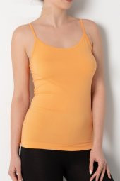 Bayan İnce Askılı Seamless Tişört - 1