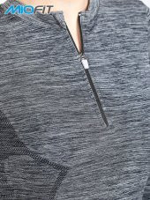 Kadın Tides Fermuar Yakalı Uzun Kollu Dikişsiz Spor Tişört thumbnail 3