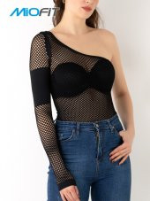 Kadın Onyx Tek Kollu Dikişsiz Spor Tişört thumbnail 10