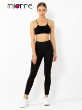 Yüksek Bel, Modal+Saf Doğal Pamuk Yumuşak Konforlu Tayt thumbnail 5