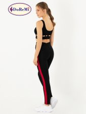 Active Sportive Kalın Çizgili Tayt thumbnail 3