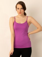 Bayan İnce Askılı Seamless Tişört - 3