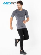 MioFit Erkek Active Melange Kısa Kollu Dikişsiz Spor Tişört - 2