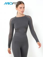 MioFit Kadın Efficiency Uzun Kollu Dikişsiz Spor Tişört thumbnail 2