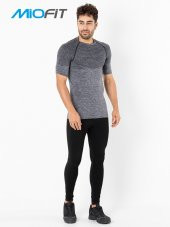 MioFit Erkek Active Melange Kısa Kollu Dikişsiz Spor Tişört - 4