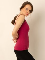 Bayan İnce Askılı Seamless Tişört - 4