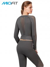 Kadın Efficiency Uzun Kollu Dikişsiz Spor Tişört thumbnail 2