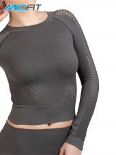 Kadın Efficiency Uzun Kollu Dikişsiz Spor Tişört thumbnail 7