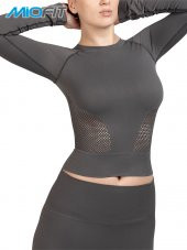 Kadın Efficiency Uzun Kollu Dikişsiz Spor Tişört thumbnail 4