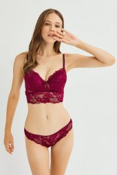 Dantelli Destekli Bralet Sütyen Takımı - 5