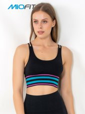 Energy Blok Çizgili Destekli Seamless Spor Sütyeni - 2
