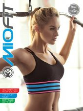 Energy Blok Çizgili Destekli Seamless Spor Sütyeni - 1