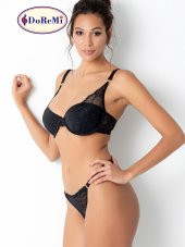 Dark Intence Push-Up Dolgulu Dantel Detaylı Sütyen Takım thumbnail 4