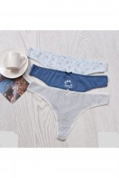 Kadın Renkli Tanga Külot thumbnail 1