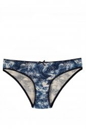 Kadın Slip Pamuklu Külot Koyu Mavi Renkli 7li Paket Iç Çamaşırı thumbnail 2