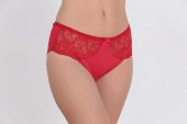 Dantel Detaylı Günlük Kadın Külot Kırmızı thumbnail 2