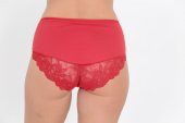Ön ve Arka Dantel Detaylı Günlük Kadın Külot Kırmızı thumbnail 3