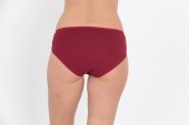 Yumuşak Dokulu Günlük Kadın Külot Bordo thumbnail 3
