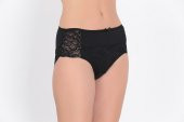 Ön ve Arka Dantel Detaylı Günlük Kadın Külot Siyah thumbnail 2