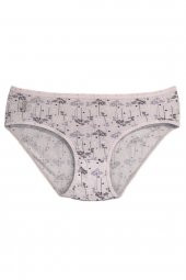 Kadın Soft Mor Pamuklu Bato Külot (Yüksek Belli)  7li Paket thumbnail 6