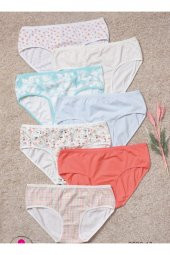 Kadın Pamuklu Yüksek Bel Bato Külot 7li thumbnail 1