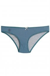 Kadın Pamuklu Slip Külot Turkuaz Renkte 7li Paket thumbnail 4