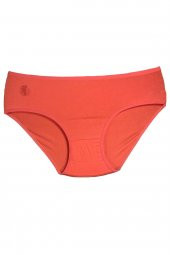 Kadın Turuncu Tonlarında Çiçek Desenli Pamuklu Bato Külot  7li Paket thumbnail 6