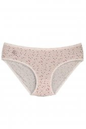 Kadın  Kiremit Rengi Ve Krem Renklerinde Pamuklu Bato Külot (Yüksek Belli) 7li Paket thumbnail 6