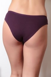 Dantel ve Fiyonk Detaylı Kadın Günlük Külot Mürdüm thumbnail 3