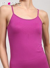 Seamless İp Askılı Kabartma Desenli Body - 1