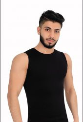 LİKRALI SIFIR KOL ATLET 2li KAPALI YAKA - 1