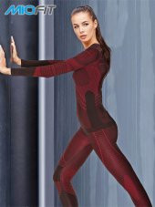 Kadın Comfortable Fit Dry Uzun Kollu Dikişsiz Spor Tişört - 1