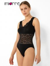 Beli Dantelli Çıtçıtlı Body - 2