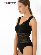 Beli Dantelli Çıtçıtlı Body - 4
