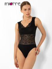 Beli Dantelli Çıtçıtlı Body - 5