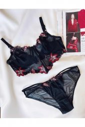 Yüksek Kalite Dantel İşlemeli Özel Motifli Bralet Takım thumbnail 1