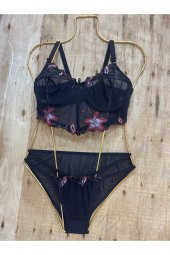 Yüksek Kalite Dantel İşlemeli Özel Motifli Bralet Takım thumbnail 4